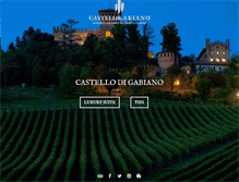 Tablet Screenshot of castellodigabiano.com